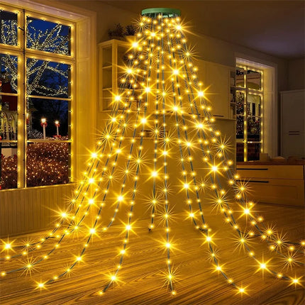 Instalație Luminoasă Cascadă 300 LED-uri, incarcare USB