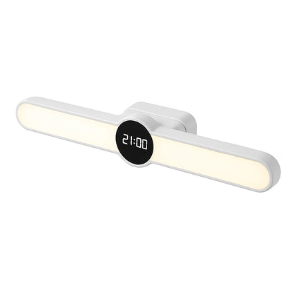 1+1 CADOU, Lampă LED 40 cm, cu Ceas Digital, Montaj Fără Găurire