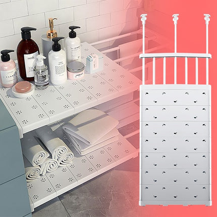 Set 2 x Raft Extensibil pentru Dulap – Organizare Inteligentă