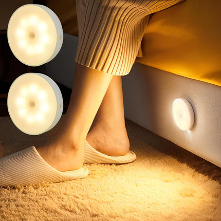 Set 2 x Lumină LED cu Senzor de Mișcare Reîncărcabilă