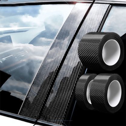 Set 2 x Bandă Protecție Auto Carbon 3D, 10cm x 3m