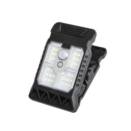 Set 2 x Felinar solar cu clips – rezistent la apă, cu senzor, pentru curte