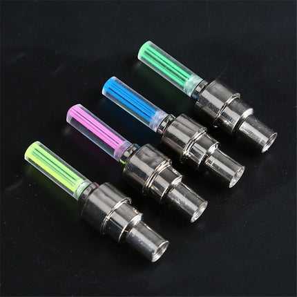 Set 4 Lumini LED pentru Roți de Bicicletă – cu Senzor de Mișcare și Design Neon