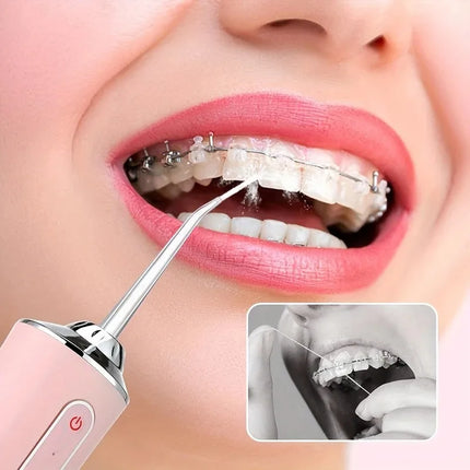 1+1 CADOU Irigator Oral Electric Portabil, 4 Capete Incluse