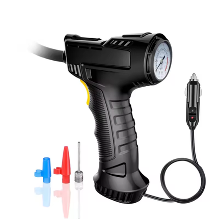 Compresor auto portabil, cu manometru, iluminare LED