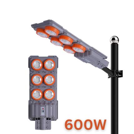 Lampă Solară Stradală 600W cu Senzor de Lumina, Senzor de Miscare, Rezistenta la Umezeala