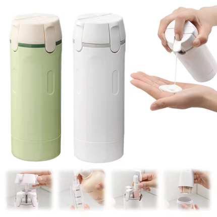Recipient travel 4 în 1 pentru șampon, gel de duș și cosmetice