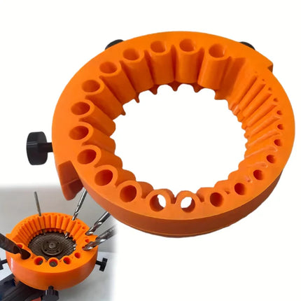 Dispozitiv portabil de ascuțit burghie, pentru polizor unghiular (2–13 mm)