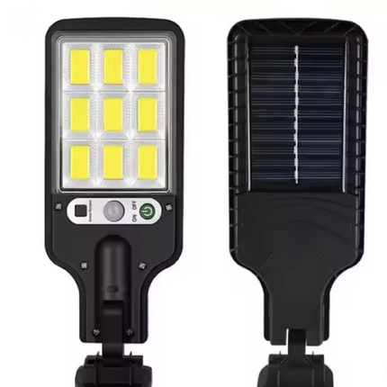 SET 4x Lampă Solară Stradală LED COB 108, Senzor de Mișcare, Telecomandă