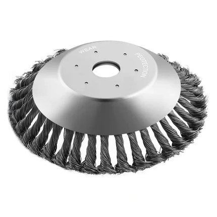 1+1 CADOU Disc rotativ motocoasă, perie din sârmă, 6"