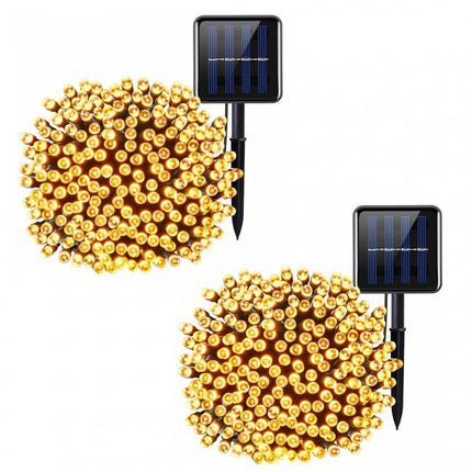 Pachet 1+1 CADOU Instalatie solara cu 100 LED-uri, lungime 10 metri